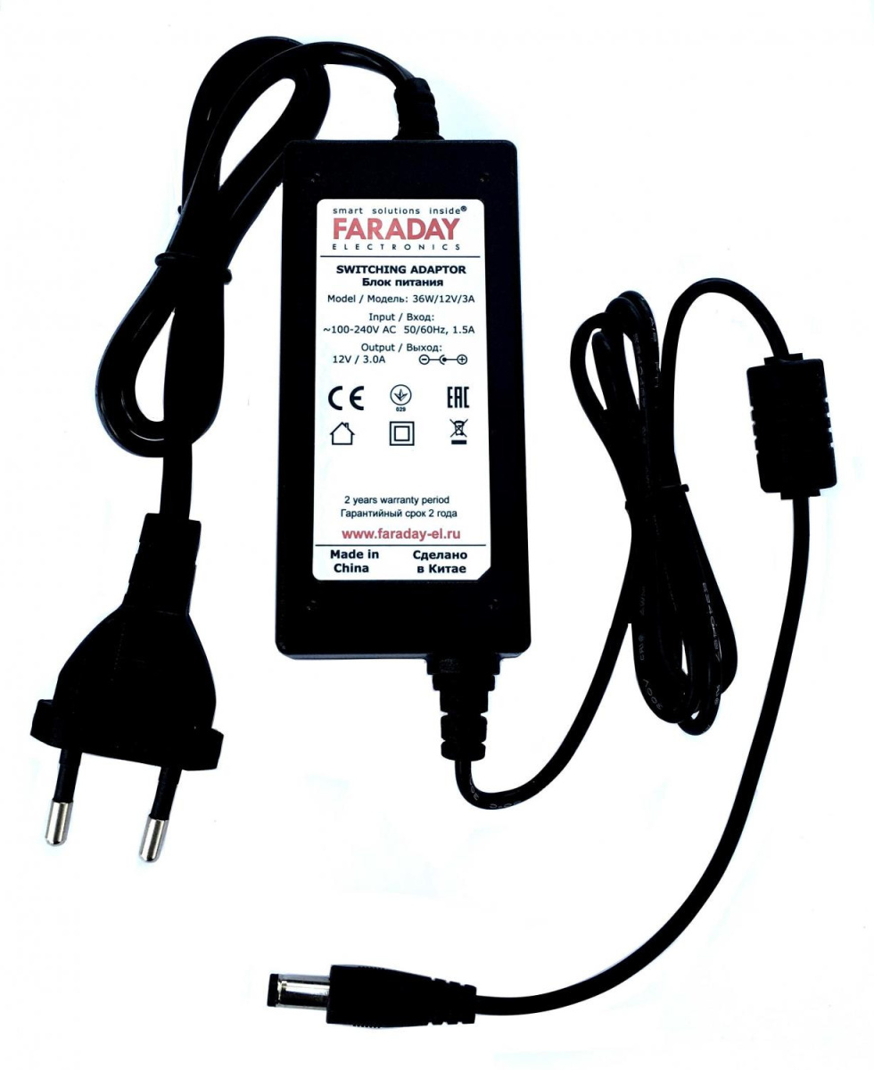 Блок питания 36W/12V/3A