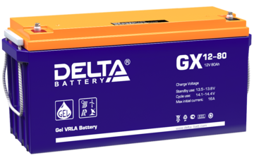 Купить Аккумулятор GX 12-80 12/80 В/Ач 350х167х183 мм