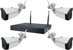 Комплект  MR-KIT-825 Wi-Fi комплект видеонаблюдения. Состоит из IP видеорегистратора MR-NV04-600 и 4