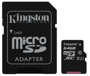 Карта памяти microSDXC 64Gb Kingston 
