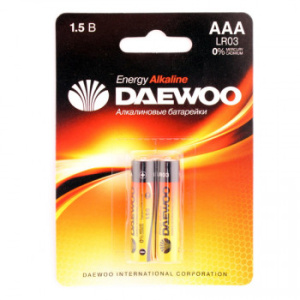 Батарейка LR03 Daewoo Energy Alkaline 2021 Pack-24 AAA(мизинчик)