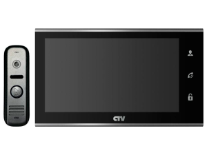 Комплект CTV-DP2702MD В(чёрный) в одной коробке (антивандальная вызывная панель CTV-D1000HD и цветно