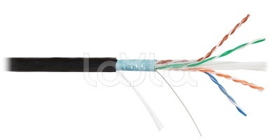 Купить Кабель NKL 4640B-BK NIKOLAN U/UTP 4 пары, Кат.6 (Класс E), тест по ISO/IEC, 250МГц, одножильный, BC 
