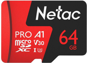 Карта памяти microSD 64Gb P500 Netac Extreme Pro