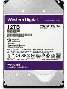 Жёсткий диск 12Тб WD121PURZ WD Purple 3.5"; тип: HDD; интерфейс: SATA III; объём: 12Тб; скорость вра