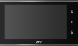 Видеодомофон CTV-M4705AHD В(чёрный) 7" Full HD стеклянная сенсорная панель управления "Easy Buttons