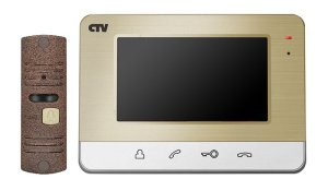 Комплект CTV-DP401 СН в одной коробке (антивандальная вызывная панель CTV-D10NG и цветной монитор CT