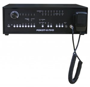 Усилитель Рокот-5 ПУО-100 прибор управления оповещением, 120 Вт, 100 В, 2 зоны оповещения, 4 линии о