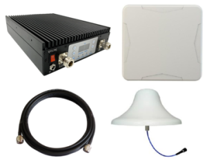 Комплект усиления связи  Усилитель сигнала для офиса для всех операторов связи GSM-900 / GSM-1800 / 
