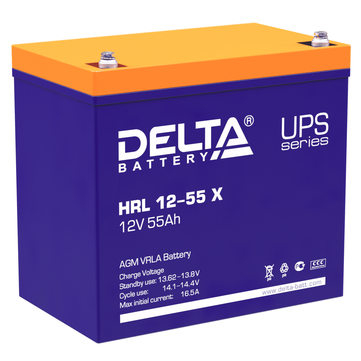Аккумулятор HRL 12-55 Х 12/55 В/Ач