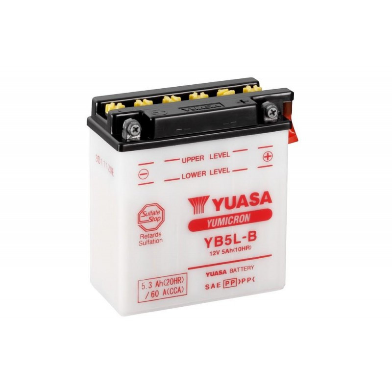 Аккумулятор YUASA YB5L-B с электролитом 12 В 5 Ач