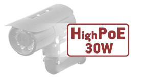 Встроенный сплиттер питания по Ethernet High PoE 802.3 at, от -60 до +50°С, «холодный старт»