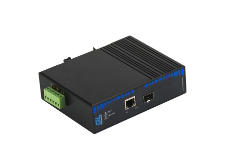 Купить Медиаконвертер GIGALINK GL-MC-UTPG-SFPG-FI оптический индустриальный GIGALINK UTP-SFP (industrial), 