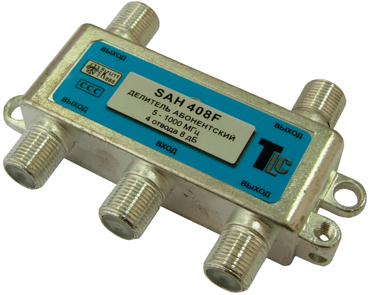 Сплиттер(делитель) SAH 408F на 4 TLC