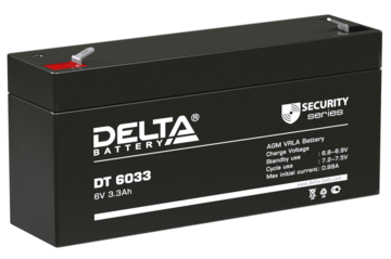 Купить Аккумулятор DT 6033 6/3,3 В/Ач 134х34х66 мм