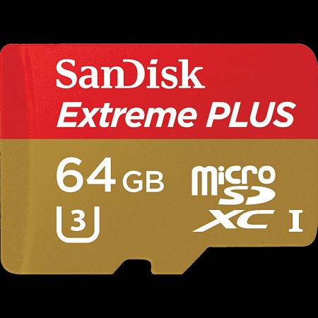 Купить Карта памяти microSDHC 32Gb Sandisk Extreme UHS-I, 80 МБ/с, Class 10, переходник SD