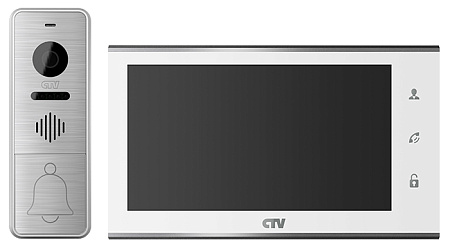 Купить Комплект CTV-DP4705AHD W в одной коробке (вызывная панель CTV-D400FHD и монитор CTV-M