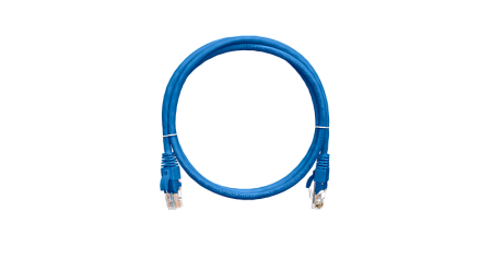 Купить Коммутационный шнур NIKOMAX синий 0.15м LSZH нг(А)-HFLTx NMC-PC4UD55B-001-C-BL U/UTP 4 пары, Кат.