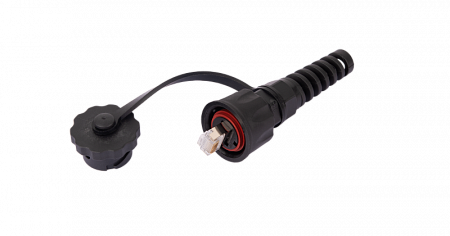 Купить Индустриальный коннектор NMC-RJ88RA50SE3-IS-BK NIKOMAX RJ45/8P8C, Кат.6 (Класс E), 250МГц, покрытие