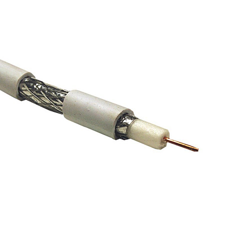Купить Кабель RG-6 Cable tech light, 75 Ом. коаксиальный / 0.8(жила) / 32*0.12(оплетка) CCS/AL, Cable tech
