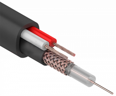 Купить Кабель КВК-П-2*0.75 12V (100м.) уличное исполнение