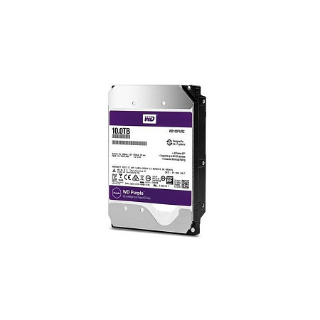 Купить Жёсткий диск 10Тб WD100PURZ, WD Purple (HDD) для видеонаблюдения; SATA-III; 10000 ГБ. 256 МБ; 3.5&quot;;