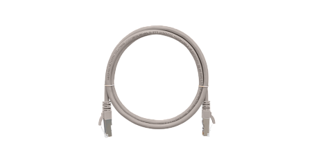 Купить Коммутационный шнур NIKOMAX серый 0.15м PVC нг(А) NMC-PC4SD55B-001-GY F/UTP 4 пары, Кат.5е (Класс