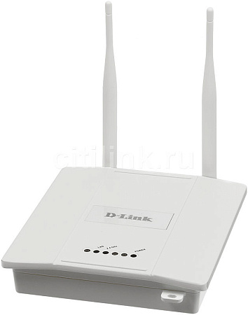 Купить Точка доступа D-LINK DAP-2360, белый, 802.11b, 802.11g, 802.11n 2.4 ГГц, 300Мбит/с, поддержка PoE, w