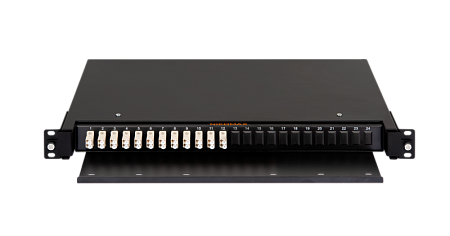 Купить Оптический кросс NMF-RP32LCUM4-TS-P1-1U-BK NIKOMAX 19&quot; Premium Line, 1U, укомплектованный на 32 пор