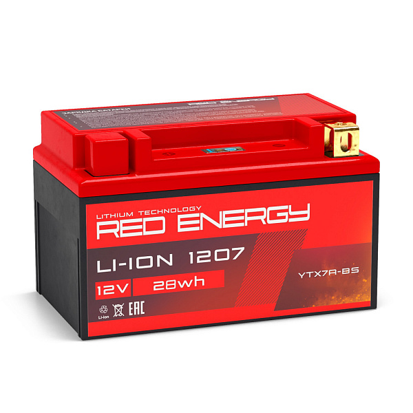 Купить Аккумулятор LI-ION 1207 12/2,4 В/Ач