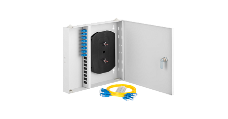 Купить Оптический кросс NMF-WP08STUS2-IP-ES-GY NIKOMAX Essential Line, настенный, укомплектованный на 8 по