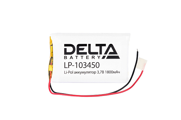 Купить Аккумулятор Delta LP-103450 (Li-Pol) 1800мАч 3.7В
