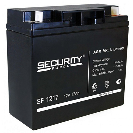 Купить Аккумулятор SF1217,12В/17Ач. Security Force 