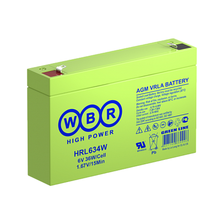 Купить Аккумулятор HRL634W 6V 36А/ч WBR