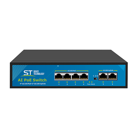 Купить Коммутатор ST-S46POE(2М/65W/А) PRO