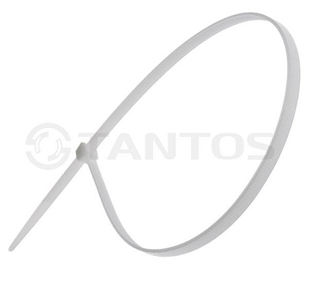 Купить Хомут nylon 300x3,6 мм 100 шт. белый Tantos Хомут нейлоновый (кабельная стяжка) из нейлона высокой п