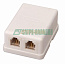 Купить Розетка телефонная 2хRG-12 6P-4C. REXANT