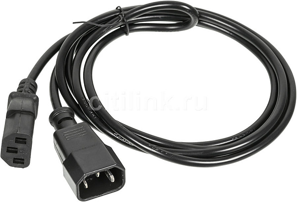 Купить Кабель-удлинитель питания BURO IEC C13 (прямой) - IEC C14 (прямой)