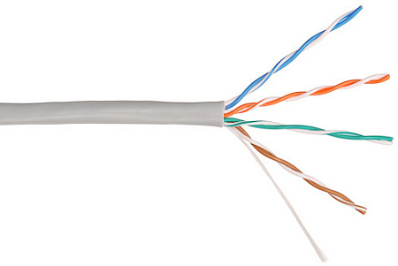 Купить Кабель NKL 4100A-YL NIKOLAN U/UTP 4 пары, Кат.5e (Класс D), тест по ISO/IEC, 100МГц, одножильный, BC