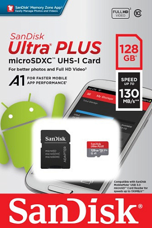 Купить Карта памяти microSDXC 128Gb SanDisk 