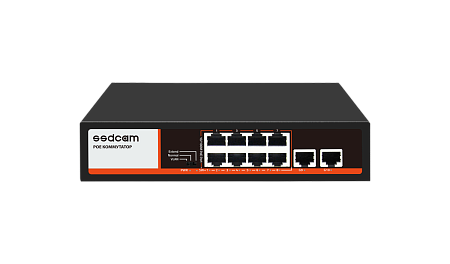 Купить Коммутатор POE-58Р 8 портов 10/100 Мбит/сек RJ-45 с поддержкой Auto-MDIX, PОE, + 2 порта 10/100Mbps 