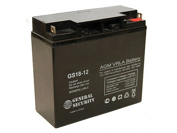 Купить Аккумулятор GS 12V- 18А/ч General Security 