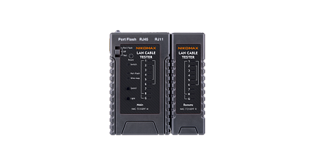 Купить Тестер NMC-TE100PF кабельный, UTP/STP, RJ11, RJ12, RJ45, с функцией Port Flash и LED фонарем. NIKOMA