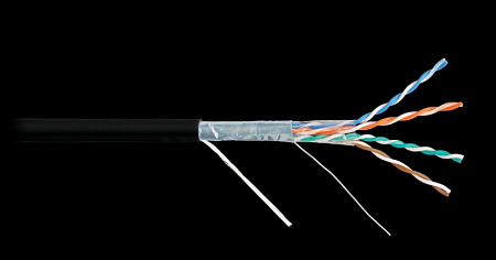Купить Кабель NKL 4200C-BK NIKOLAN F/UTP 4 пары, Кат.5e (Класс D), тест по ISO/IEC, 100МГц, одножильный, BC