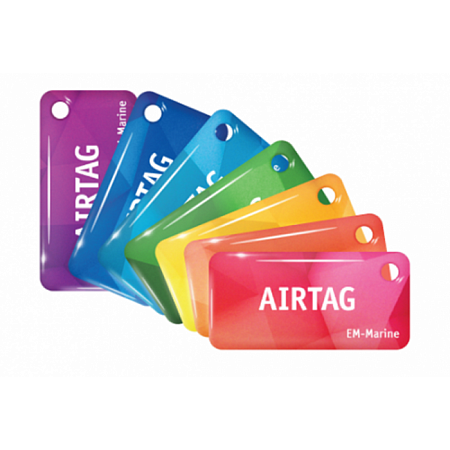 Купить Брелок AIRTAG EM-Marine Standard (красный) бесконтактный. Антибактериальное (противомикробное) покры