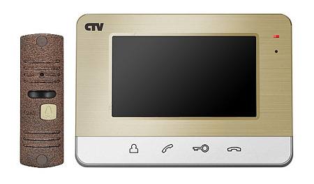 Купить Комплект CTV-DP401 СН в одной коробке (антивандальная вызывная панель CTV-D10NG и цветной монитор CT