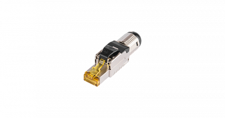 Купить Коннектор NIKOMAX RJ45/8P8C под витую пару, Кат.8 (Класс I), 2000МГц, покрытие 50мкд, T568B, самозаж
