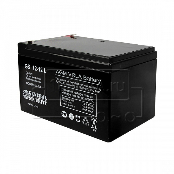 Купить Аккумулятор GS 12V- 12А/ч General Security 