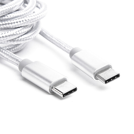 Купить Шнур USB Type-C 3.1 - USB Type-C 3.1, 1 м silver. ATOM 