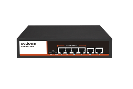 Купить Коммутатор POE-54Р 4 порта 10/100 Мбит/сек RJ-45 с поддержкой Auto-MDIX, PОE, + 2 порта 10/100Mbps R
